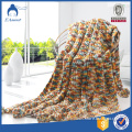 Wholesale 100% Acrylic knit jacquard warm winter thick throw blanket